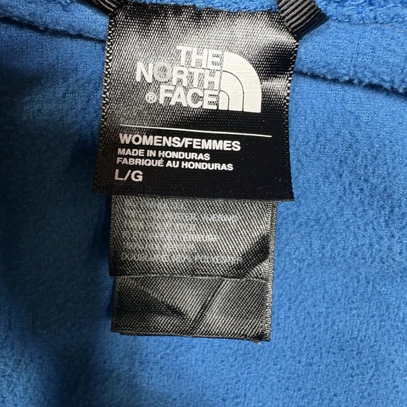 The North Face Fleece Jacket Women's L Blue Full Zip Polyester Mock Neck Active - Picture 4 of 12